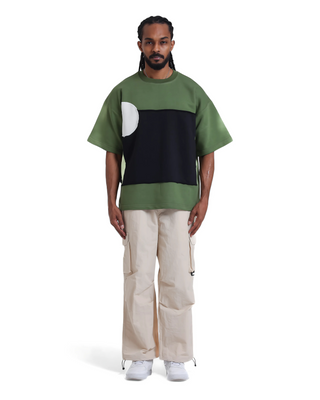 OLIVE T-SHIRT MERGE COLORS