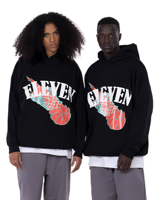 BLACK BASKETBALL HOODIE