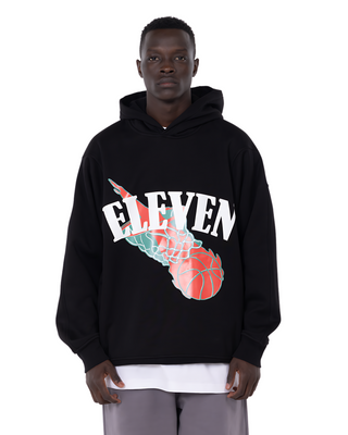 BLACK BASKETBALL HOODIE