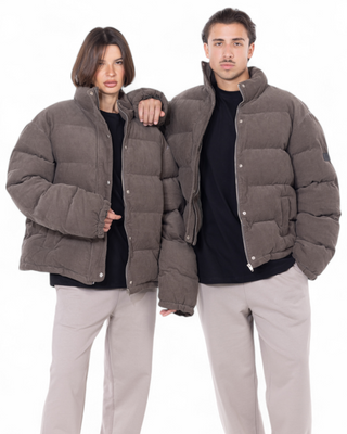 GRAY PUFFER JACKET