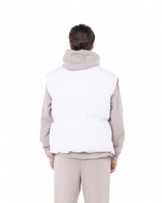 WHITE PUFFER VEST