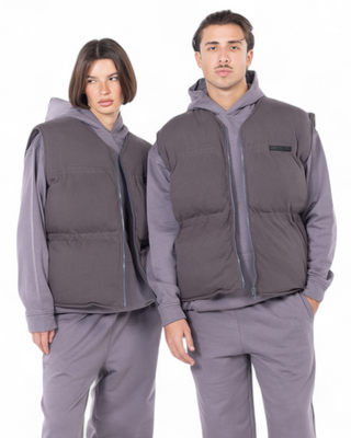 GRAY PUFFER VEST