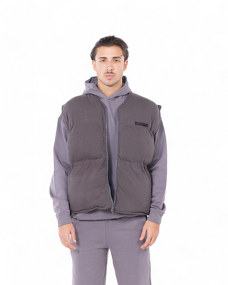 GRAY PUFFER VEST