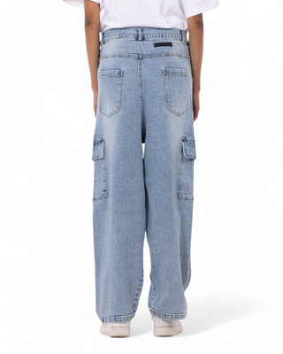 WIDE JEANS WITH SIDE POCKET