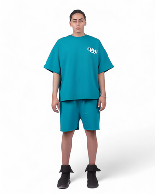 SET T-SHIRT & SHORT  TURQUOISE