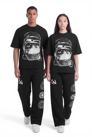 WASHED BLACK FACE T-SHIRT