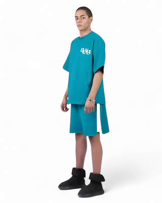 SET T-SHIRT & SHORT  TURQUOISE