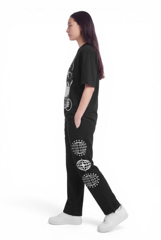 WASHED BLACK FACE T-SHIRT