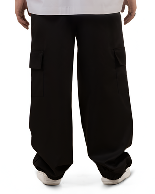 CARGO BUGGY BLACK PANTS