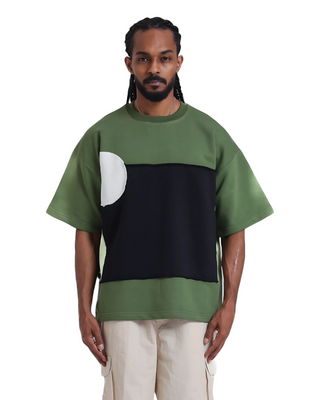 OLIVE T-SHIRT MERGE COLORS