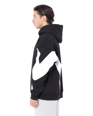 HOODIE TRIANGLE BLACK & WHITE