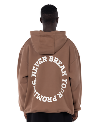 BROWN DOUBLE POCKET HOODIE