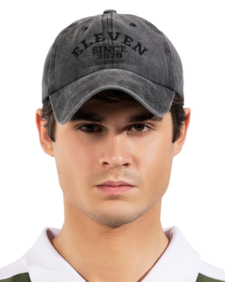 ELEVEN Vintage Cap - Charcoal Black