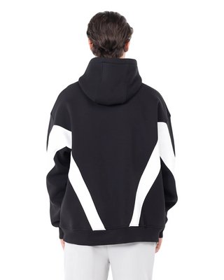 HOODIE TRIANGLE BLACK & WHITE