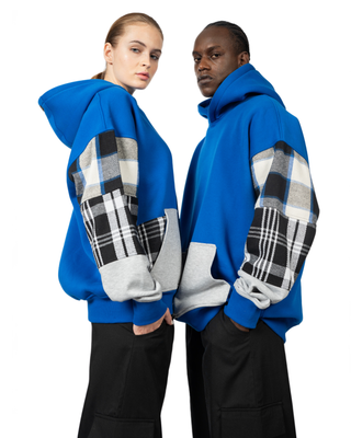 HOODIE BLUE CHECKERS