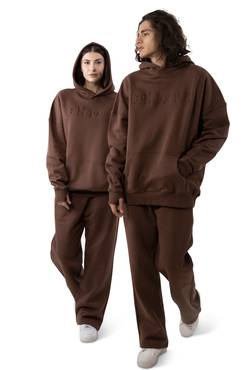 BROWN SET HOODIE AND PANT