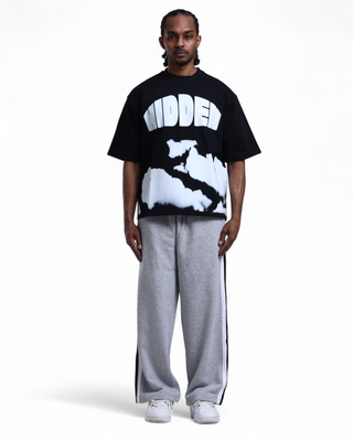 Stripe Wide-Leg Track Pants