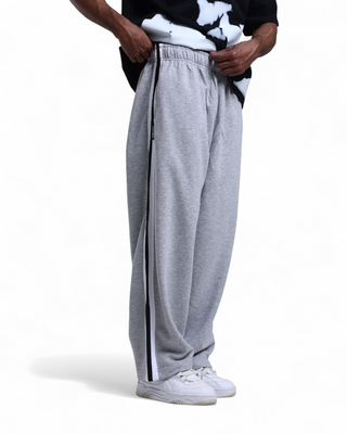 Stripe Wide-Leg Track Pants